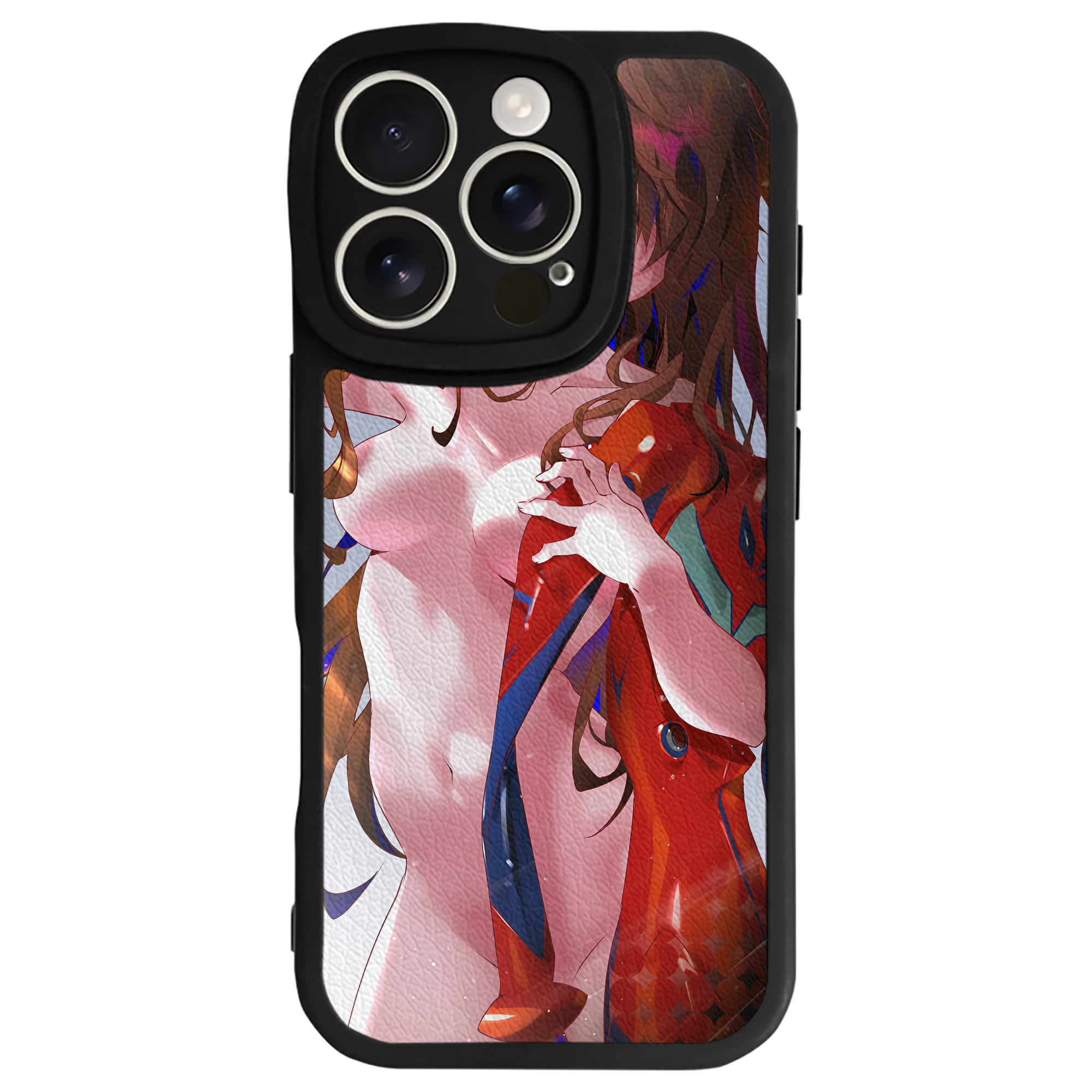（画像用） EVA 新世紀エヴァンゲリオン 【iPhone 16シリーズ対応】シリコンスマホケース（レザー調） 材質：シリコン